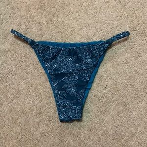 Blue bikini bottoms